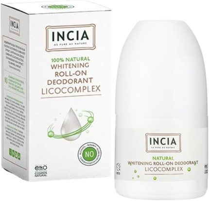 Incia Natural Whitening Beyazlatıcı Kompleks Doğal Roll-On Deodorant 50ml 1 Paket