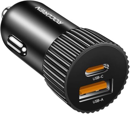 48W Çift Portlu USB Type-C ve USB-A Araç İçi Hızlı Şarj Cihazı