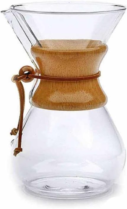 Cam Dripper Ekipmanı - Kahve Demleme Aleti - Cam Kahve Demleme - 800 ml - 6 cup