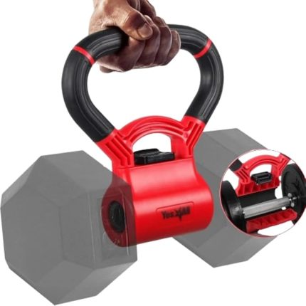 D8FC Kettle Grip sap, dambılları antrenmanlar için girya dönüştürmek için, A. kırmızı/siyah, halter dönüştürücü