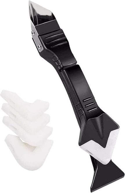 Sıyırıcı Silikon Fayans Uygulayıcı nane Kazıyıcı Aparat 3ü1 Arada, , Tek Ebat