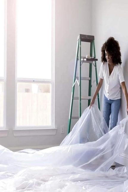 Home Hışır Örtü: Boya ve Badana İçin Koruma Koruyucu Naylon, Dayanıklı ve Geniş Kapsamlı Kaplama (30 M2)