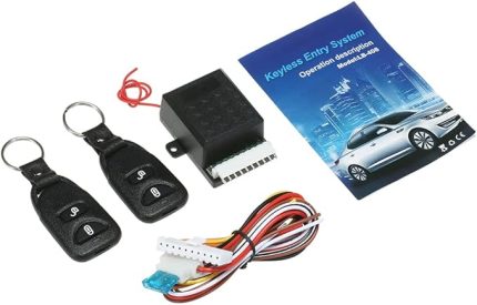 12 V Universal Araç Oto Uzaktan Kumandalı Merkezi Kiti Kapı Kilidi Kilitleme Araç Anahtarsız giriş Sistemi ile 2 Uzaktan Kumanda