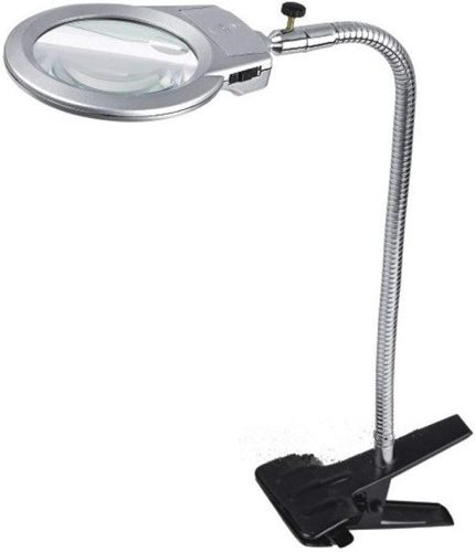 Masaüstü Mandallı Ledli Aydınlatma 5X Büyütme Büyüteç - Model No BY7