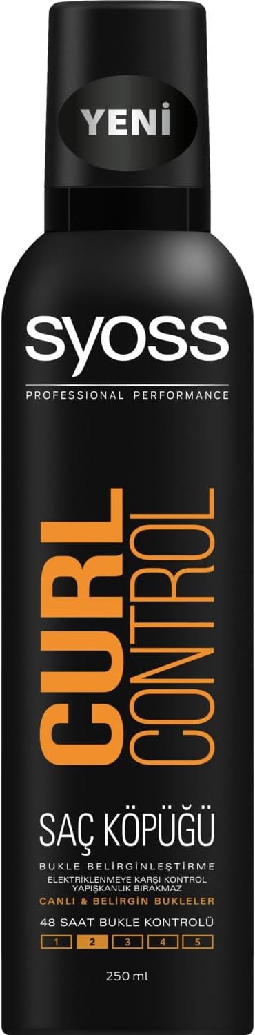 Styling Syoss Curl Control- Bukle Belirginleştirici Köpük, 250 Ml
