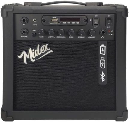 MGA-25BK Elektro Gitar Amfisi 25 Watt USB Bluetooth Şarjlı 2 girişli