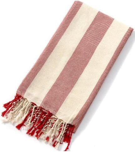 Peştemal Banyo Havlusu Plaj Havlusu Kırmızı