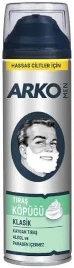 Men Traş Köpüğü Klasik Hassas Ciltler 200 Ml