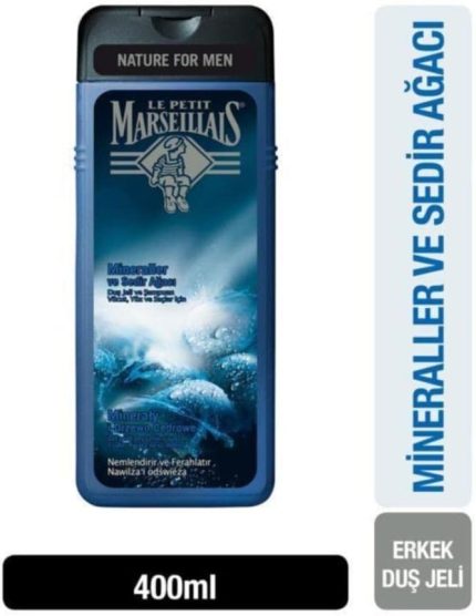 petit marseillais duş jeli men serisi mineral ve sedir ağacı (400 ml)