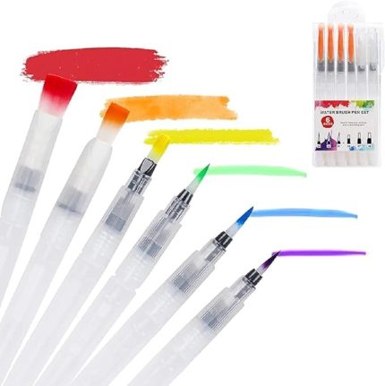 SU HAZNELİ SULU BOYA FIRÇASI 6'LI PAKET