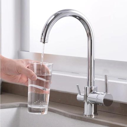 Arıtma Çıkışlı Mutfak Evye Bataryası 3 Yollu Batarya