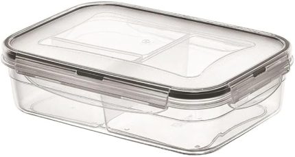 Bölmeli Kilitli Kapaklı 1 Litre Erzak Saklama Kabı LC-510