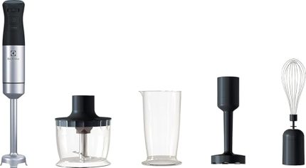 E5HB2-8SS Blender Set, 1000 W, Turbo Fonksiyonlu, Paslanmaz Çelik, Çok Yönlü Aksesuar Seti