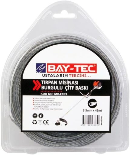 Burgulu Çift Baskı Tırpan Misinası 3.5 mm x 41 mt MK4751