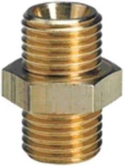 Einhell Çift Taraflı Nipel R3/8" (Kompresör Aksesuarı, pirinçten, tüm 3/8" dış dişli basınçlı hava bağlantılarına uygun) - 4139610