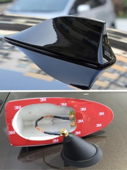 Her Araca Uygun Siyah Shark Köpek Balığı Balina Tavan Anteni