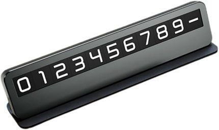 Araç İçi Geçici Park için Telefon Numaratörü, Forforlu Açılıp Kapanabilen Premium Numaratör