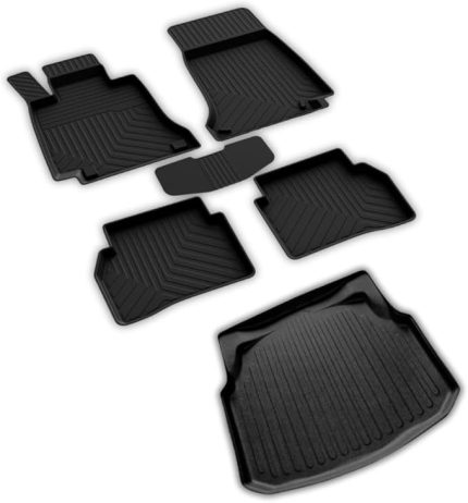 autoaccessories Mercedes C W204 ile Uyumlu 4D Paspas ve Plastik Setli 3D Bagaj Havuzu 2007 2013