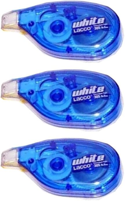 Daksil 5mmx8 Metre 3 Adet Şerit Düzeltici Lacco Şerit Silici Büro Ofis Okul