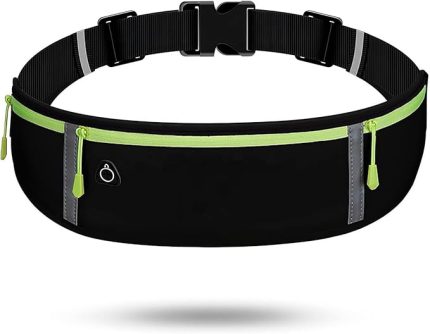 Kemerli Telefon Çantası – Suya Dayanıklı, Ayarlanabilir Bel Ölçüsü, Yansıtıcı Şeritli & Çoklu Bölmeli, Egzersiz & Koşu İçin