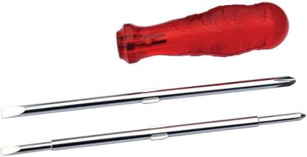 İzeltaş 4240007102 Değişken Uçlu Tornavida Seti, Kırmızı, Değişken