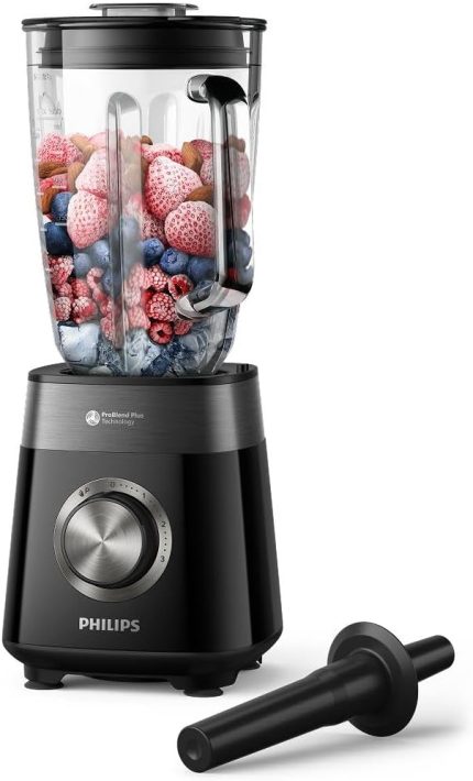 5000 Serisi Blender 1200 Watt, ProBlend Plus Teknolojisi, 2L Kapasiteli Cam Hazne, 3 hız ve darbe özelliği, HomeID, HR3030/00