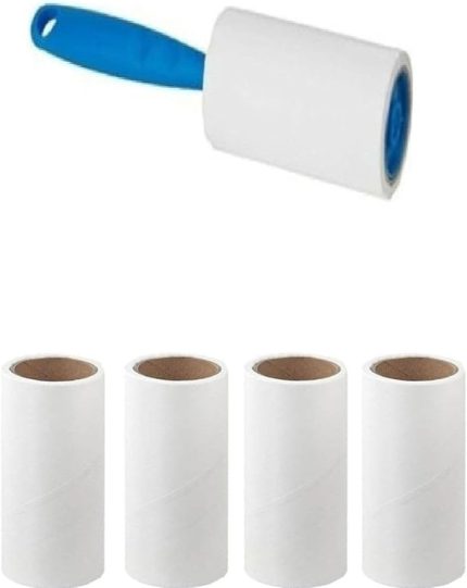 4'lü Yapışkan Rulo Seti, Pratik Tüy ve Toz Toplayıcı, 240 Yaprak Kapasiteli, Ev ve Ofis İçin Uygun