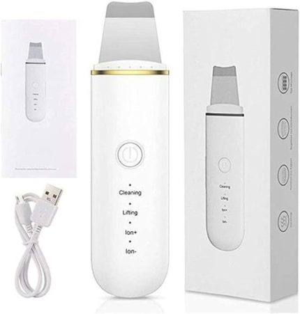 Yüz Temizleyici - Akne Giderme Cihazı, Peeling Spatula Beyaz