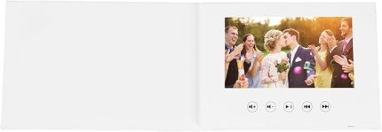 Video Tebrik Kartı Ekran 720p HD Özelleştirilebilir Video Oynatma Elektronik Video Broşür DIY Düğün Xmas Için 256MB Bellek (7 inç 1500mAh li iyon pili)