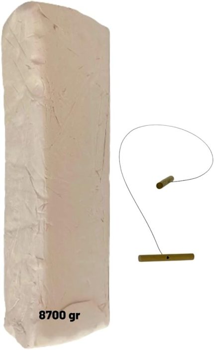Doğal Seramik Hamuru Seramik Hamuru 8700 gram (8,7 KG), Doğal Kil Çamuru, Oyun Hamuru