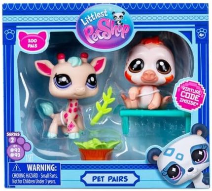 Bumblebee Littlest Pet Shop Minişler 2li Paket S2 Zürafa ve Tembel Hayvan 00586