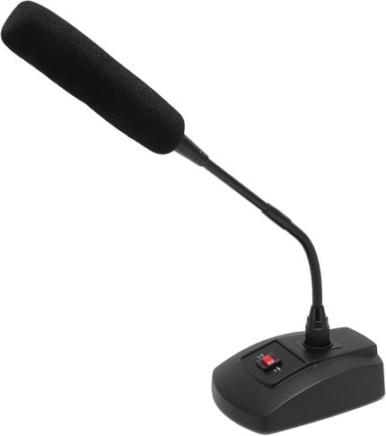 Ders toplantısı konferansı Için Profesyonel Gooseeck Kondansatör Mikrofonu, Net Ses, Ayarlanabilir açı Ve Yön, Kaymayan Ayaklarla Taşınabilir Taban