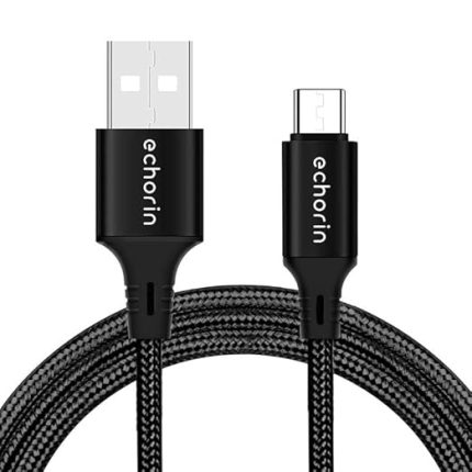 USB-A'dan USB-C'ye Örgülü, 1 Metre, Hızlı Şarj ve Data Kablosu, Siyah