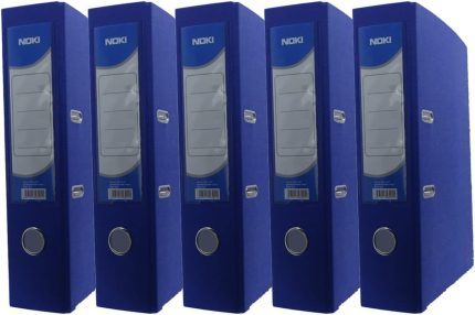 Geniş Plastik Klasör Mavi 5 Li Paket