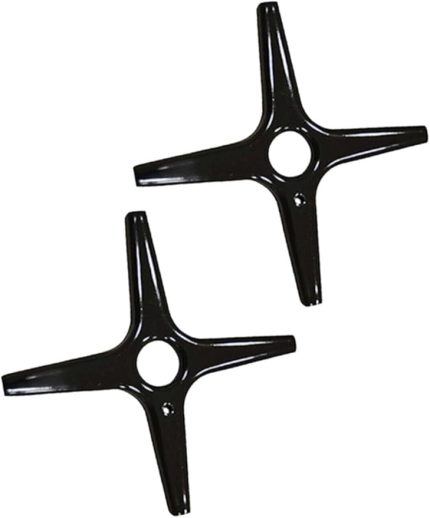 Uyumlu Ocak Cezvelik Aparatı Yıldız Ocak Küçültücü 2 Adet Emayeli Siyah (parlak_siyah)