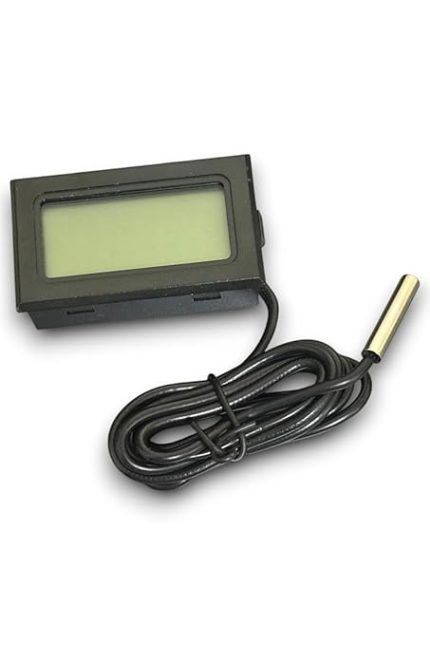 Dijital Termometre Sıcaklık Ölçer - Siyah (PİL DAHİL)