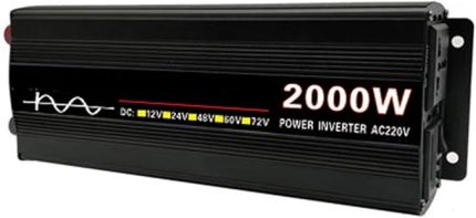 Saf Sinüs İnvertör Çift Dijital Ekran 12V24V48V60 ila 220V2000W 3000W 4000W Ev Araba Güneş,12V2000W