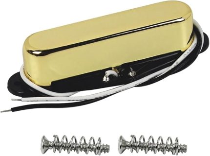 Tek Bobin Pikap Gitar Boyun Manyetikler 50mm Alnico 5 Mıknatıs 7-8k TL TE Elektro Gitar Boyun Parçaları, Altın