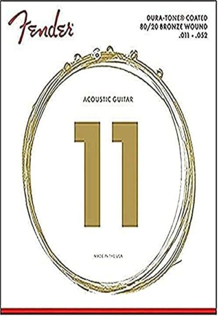880CL Coated 80/20 Bronze Takım Tel Akustik Gitar Teli 011-052