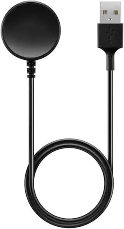 Samsung Galaxy Watch 6 ile Uyumlu Akıllı Saat Usb Şarj Aleti Akıllı Saat Şarj Kablosu Manyetik Siyah