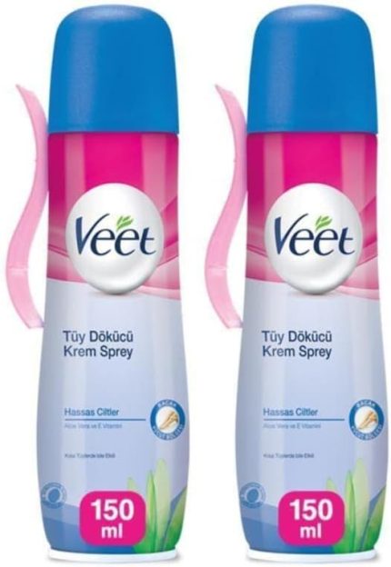 Tüy Dökücü Krem Sprey Bacak & Vücut Bölgesi Hassas Ciltler 150ml