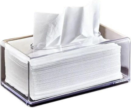 Organizeri Şeffaf Peçetelik Peçete DüzenleyiciMendil Peçete Kutusu Koyucu Mendil Kabı (1)
