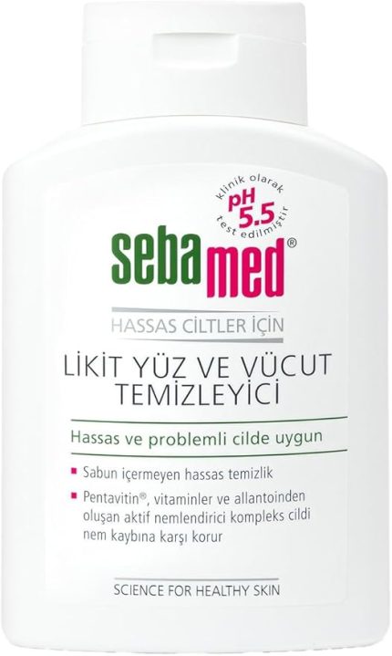 Hassas Ciltler İçin Pentavitin Nemlendirici Etkili Yüz ve Vücut Temizleme Jeli 200 ml