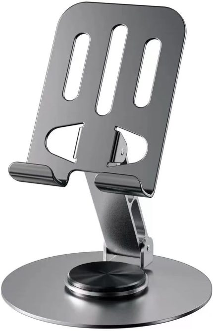 360 DERECE DÖNEBİLEN Ayarlanabilir Yükseklik ve Açı Ayarlı TABLET VE TELEFON STANDI FÜME GRİ FİYAT - PERFORMANS ÜRÜNÜ
