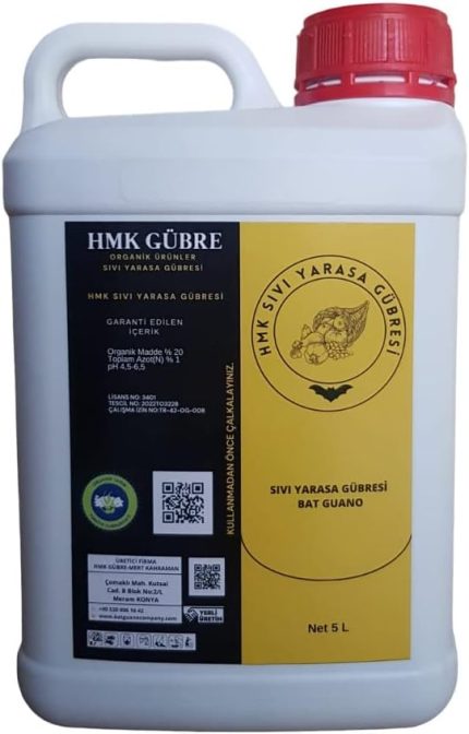 SIVI YARASA GÜBRESİ %100 Organik Bat Guano 5 Litre