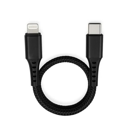 iPhone ile Uyumlu Data ve Şarj Kablo, Type-C to Lightning Kablo, 29 cm Uzunluk, USB C to Lightning ile Uyumlu Kablosu ZR51