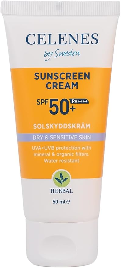 Herbal Güneş Kremi, Kuru ve Hassas Ciltler, 50 Spf, 50ml