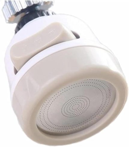 Su Tasasrruflu 3 Fonksiyonlu Mutfak Musluk Başlığı 360 Derece Oynar Başlıklı Beyaz