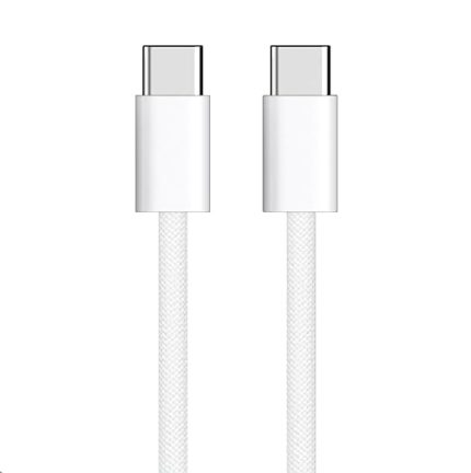 15/16 ve Android İçin Type C-C, 60Watt PD, ÖRGÜLÜ, Hızlı Şarj Kablosu (100 CM)