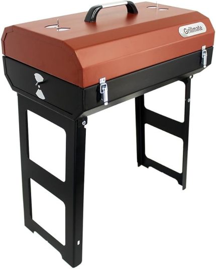 Cookout Katlanır Ayak Kilitli Barbekü Mangal-Kırmızı